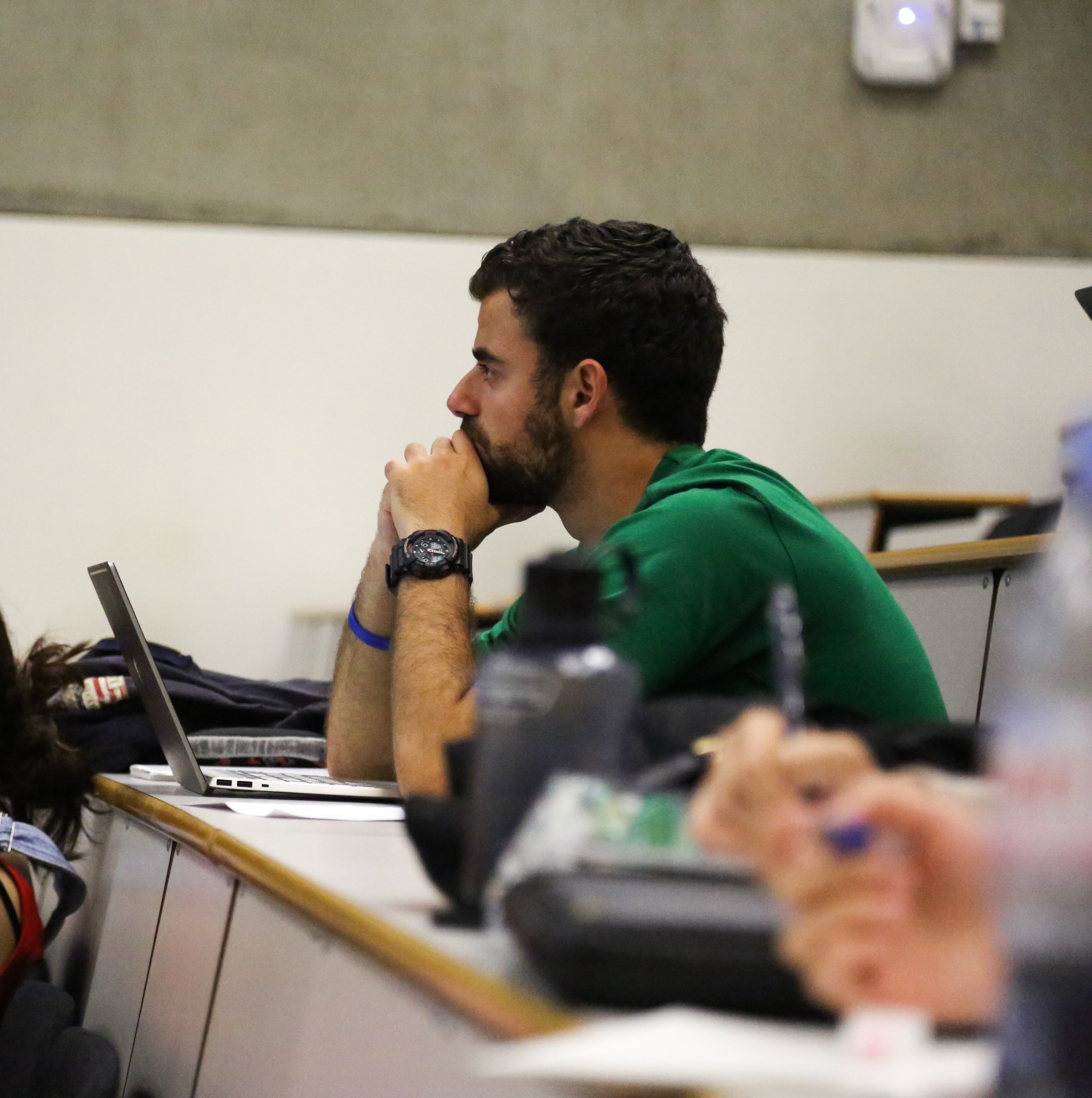 Me attending a lecture